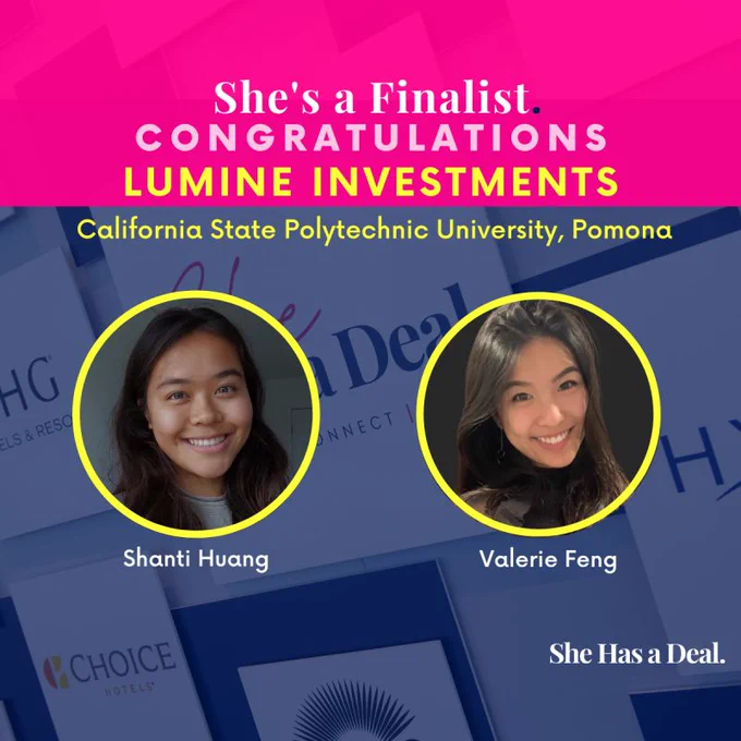 two photos of two smiling female college students