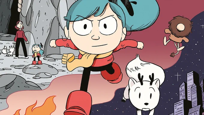 The front cover of Hilda and the Stone Forest