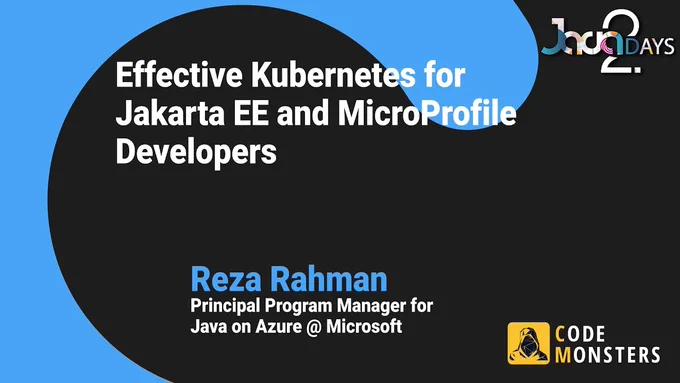 Title image for Java2Days talk Effective Kubernetes 