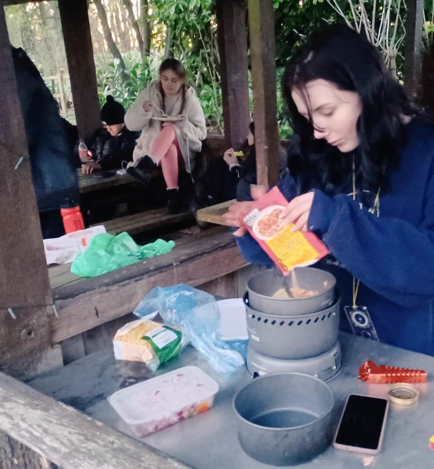 Cooking on a trangia