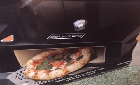 Bakerstone Box for pizza cooking. Place on top of your BBQ.