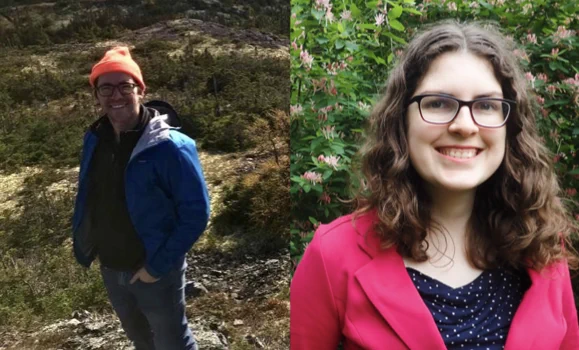 A composite photo of J. Scott McCain (left) and Susan Manning (right)
