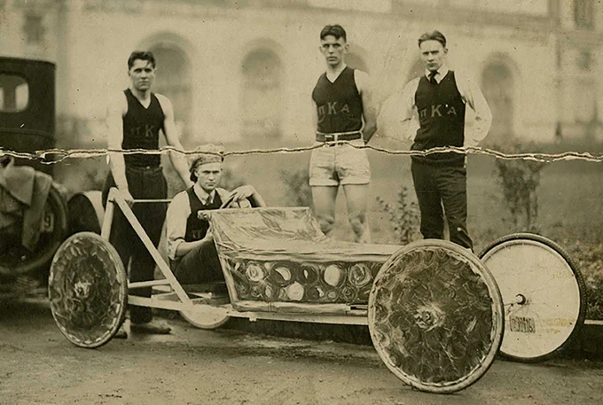 c. 1920s photo of the Interfraternity Motor Sweepstakes, later known colloquially as Buggy