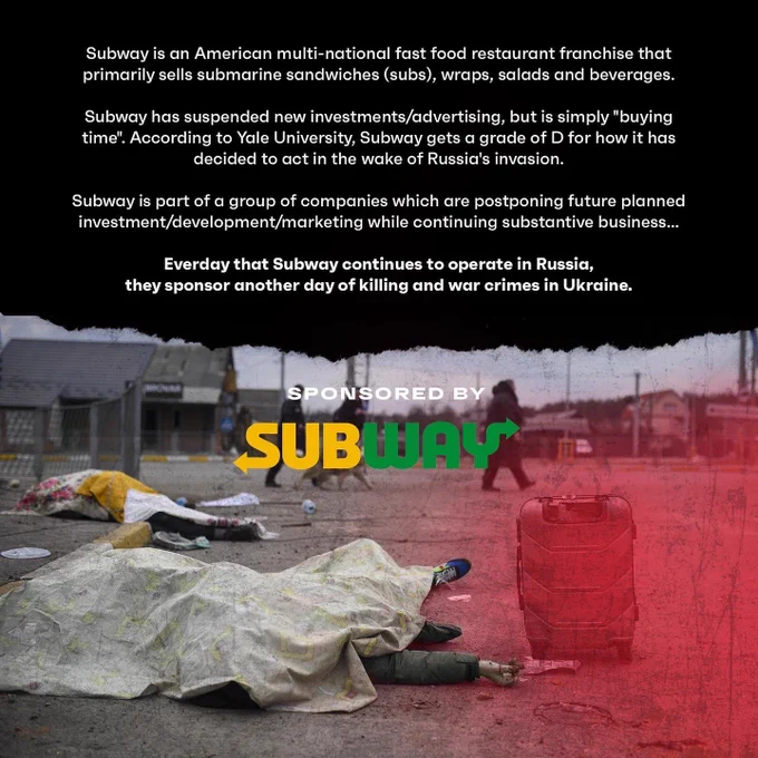 Dead civilians and Subway