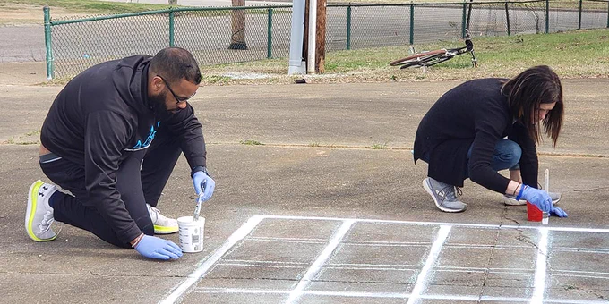 VCU School of Education at the SOE Day of Service at Clark Springs Elementary School on April 5, 2022.