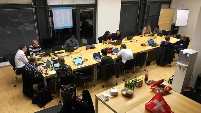 This is what a hackergarten event looks like