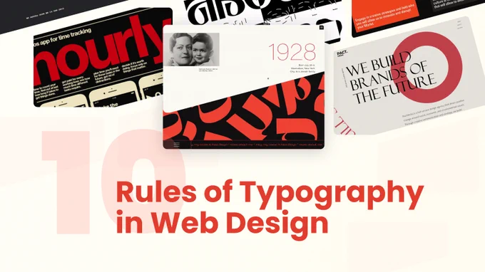 The 10 Rules of Typography in Web Design   Examples