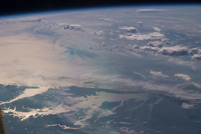 View of the Delmarva Penisula from space