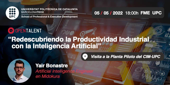 En este nuevo Open Talent, abordaremos todas estas cuestiones de una manera aplicada y enfocada a resultados para el sector industrial. Comprobaremos los beneficios a través de una demo real usando AI, en la cual se implementará en una cadena de producción industrial un verificador basado en AI entrenado y puesto en producción con el TelegramBot, todo en menos de 15 min. Esta demo nos acercará en directo a la distribución de una solución de modo inmediato.