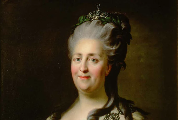 A portrait of Catherine II of Russia
