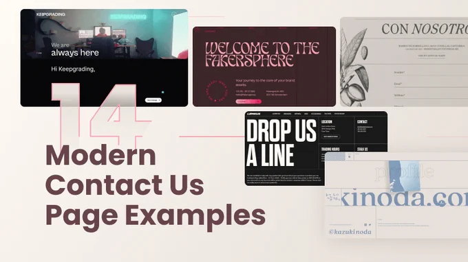 Examples of amazing websites with successful contact pages