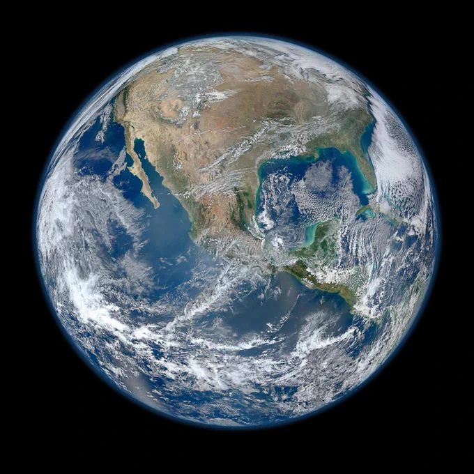 Blue Marble Earth montage -- created from photographs taken by the Visible/Infrared Imager Radiometer Suite instrument on the Suomi NPP satellite