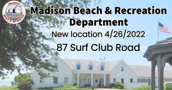 Beach & Rec moving to surf Club building starting 4/26/22