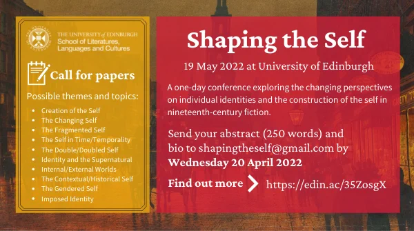 Call for papers for Shaping the Self conference hosted by the University of Edinburgh