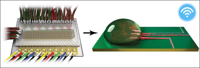 Smartphone driven wireless microfluidics