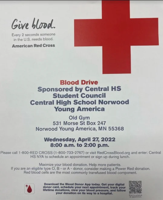 blood drive flyer