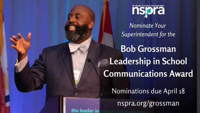 Dr. Baron Davis, recipient of the 2021 NSPRA Bob Grossman Leadership award.
