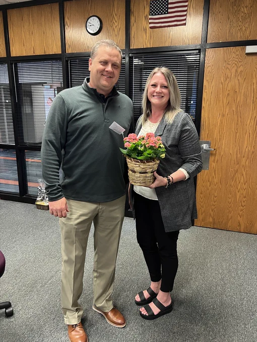 Jennifer McElfresh is Crescent's District Teacher of the Year