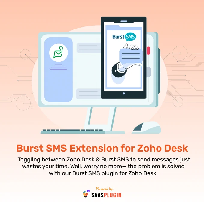 Burst SMS integration for the Zoho desk