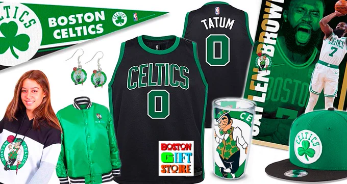 Boston Celtics merchandise, gear, apparel, clothing, gifts and more at BostonGiftStore.com.