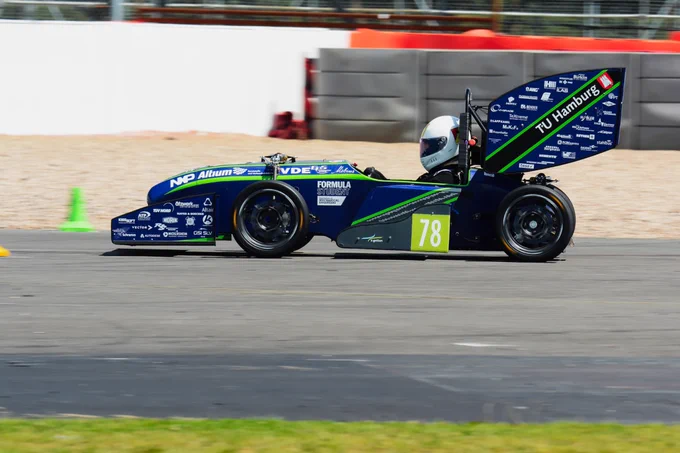 TU Hamburg's car at Formula Student 2016 at Silverstone