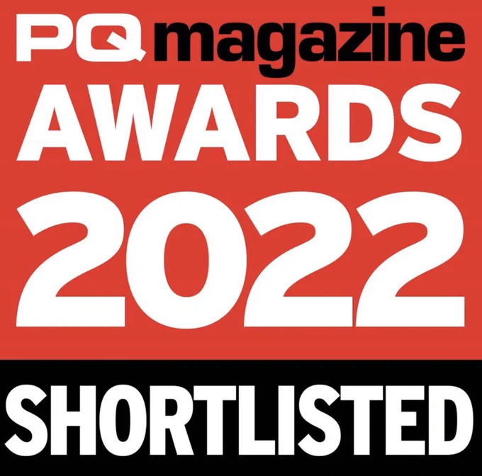 Graphic reading 'PQ Magazine Awards 2022 shortlisted'