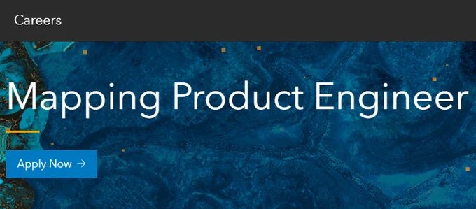 Mapping Product Engineer job post banner