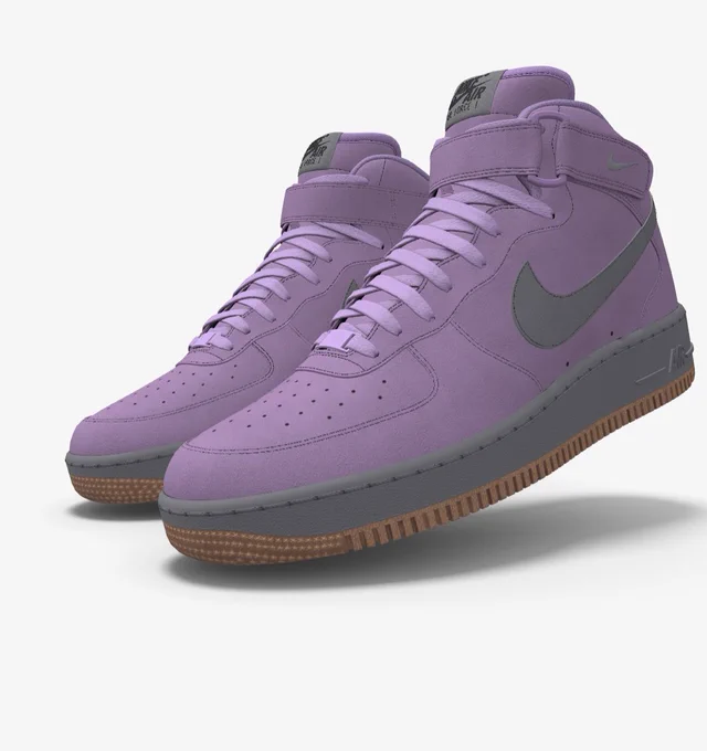 Purple Jordan mid rise