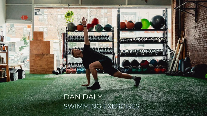 Dan Daly gives advice on swimming exercises on land and water.