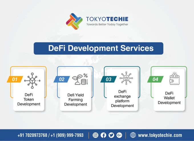 Procure the best Defi Wallet Development Services from A leading Defi Wallet Development Company. We provide end-to-end Defi Wallets services. As Well As we provide Defi Token development, Defi Yield Farming Development, Defi exchange platform development, Defi wallet development services. For More Details Contact : Call:  917020973768 | info@tokyotechie.com | https://bit.ly/3vVP4Z6
#nft #nftdevelopment #Cryptocurrency #Bitcoin #cryptoexchange #crypto #cryptotax #india #cryptoindia #Centralize #decentralize #defiexchange #defidevelopment #defidapp #defitoken #defitokendevelopment #defiwallet #defiyeild #yeildfarming #cryptoasset #cryptoliquidity #management #cryptotrading #blockchain #blockchainaudit #defi #bitcoins