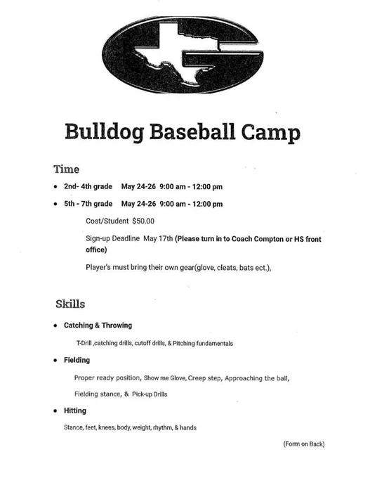 Baseball Camp 1