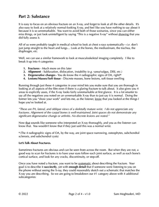 Page 2 - Guide to Reading Orthopaedic X-Rays