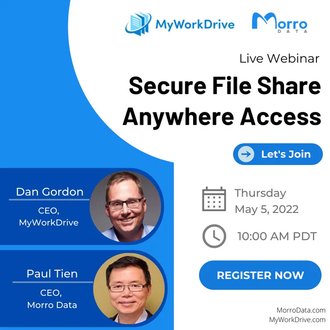MyWorkDrive & Morro Data Webinar
