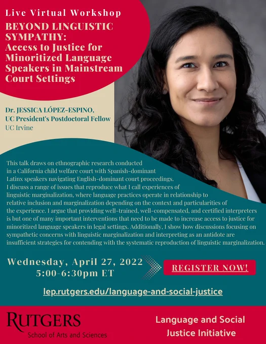 Flyer for the event. Follow the link for a description of the event and to register.