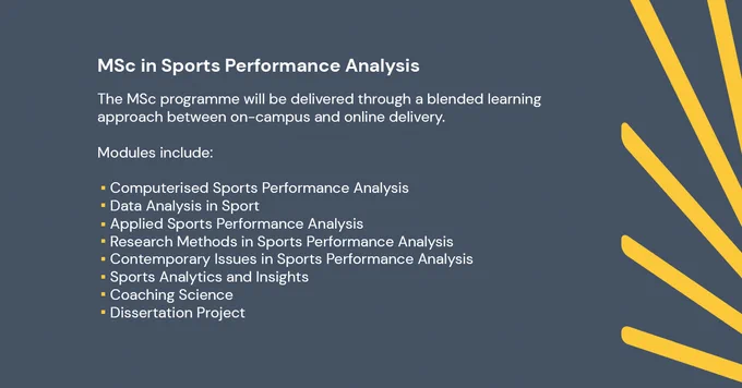 MSc in Sports Performance Analysis