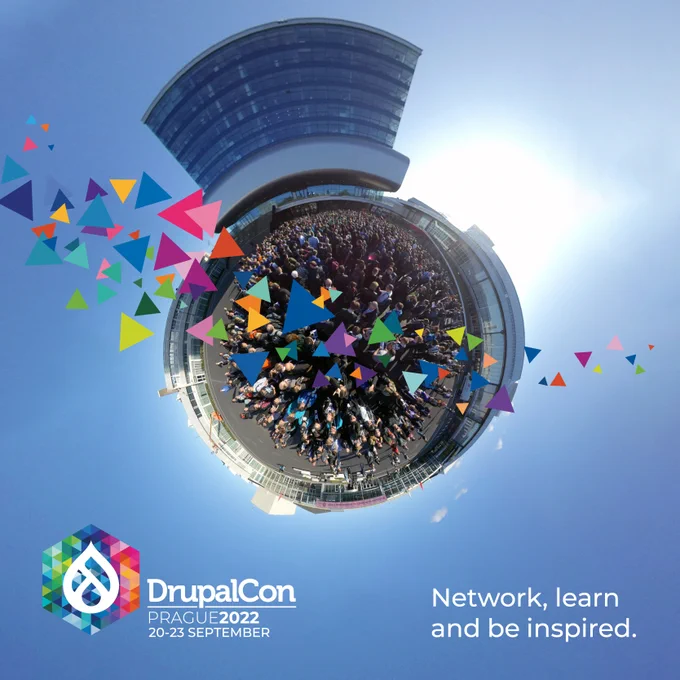 DrupalCon Prague 2022 Promotional Graphic