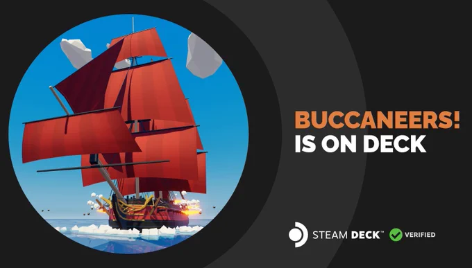 Buccaneers! is on Deck (Steam Deck Verified)