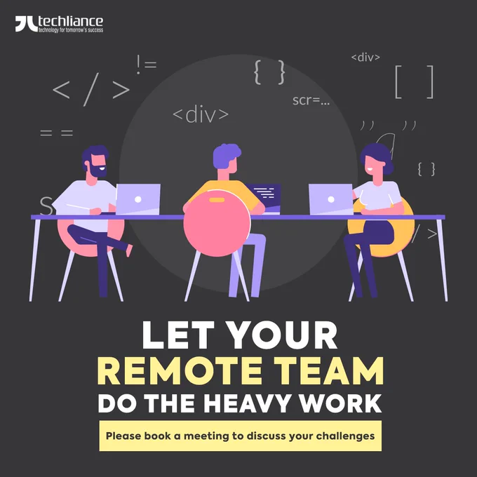 Let your remote team do the heavy work