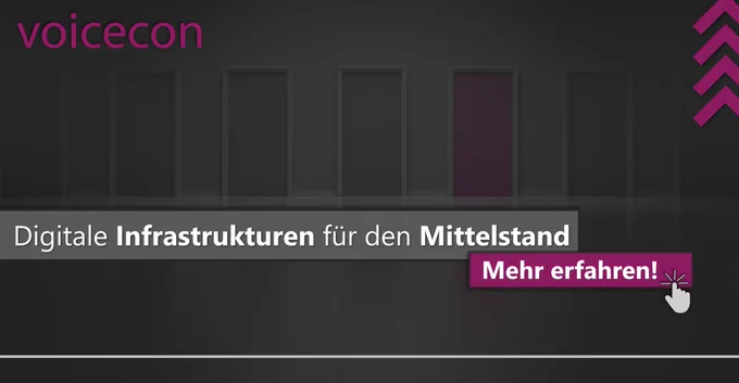 Digitale Infrastrukturen für den #Mittelstand 
Die voicecon unterstützt mittelständische Unternehmen in NRW durch Beratung, Vertrieb und Vertragsmanagement digitaler ITK–Infrastrukturen.
#Digitalisierung 