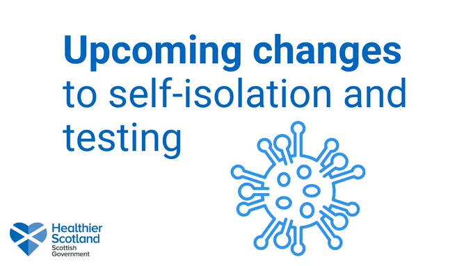 Upcoming changes to self-isolation and testing