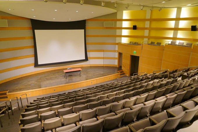 Photo of the SLCPL auditorium