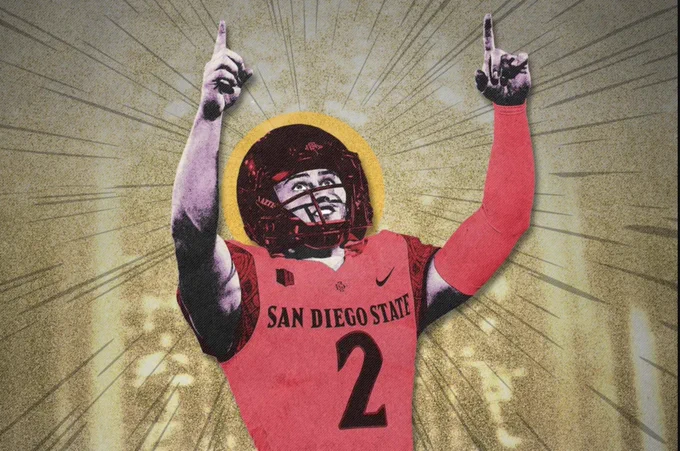 Matt Araiza, the Punt God, in all of his glory