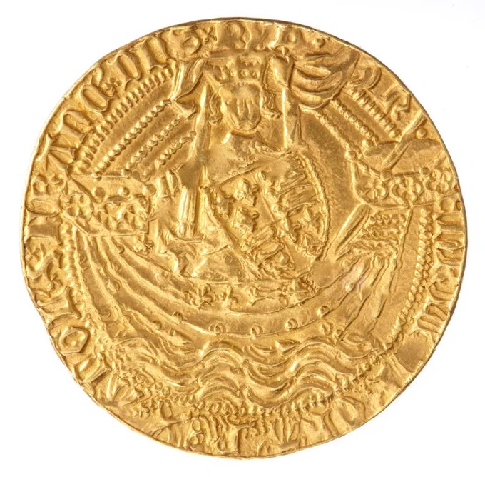 Schiffsnobel geprägt von Heinrich IV. von England, 6,85 g, Museum August Kestner, Inv. 1942.38.18, Foto: C. Tepper.