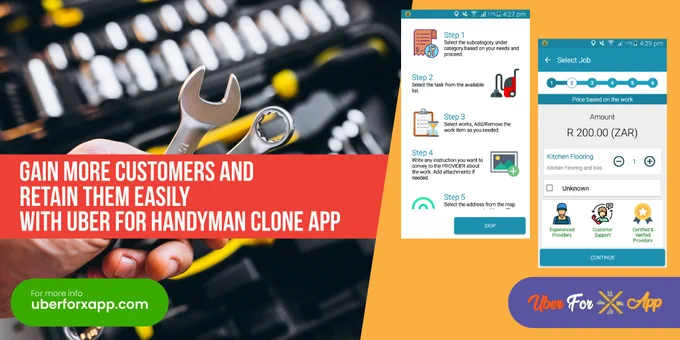 Our highly facilitated app helps you to reach your fetch many new customers with handy features. Get on the digital market with robust apps.
Contact us: https://uberforxapp.com/uber-for-handyman/
#HandymanClone  #CourierCloneApp #whitelabelcourierCloneApp #deliverooclone #deliveroocloneapp #USA #UK #Europe #uberforxapp #swiggyCloneApp #CloneAppDevelopment #Rapidoclone #TaxiApp #TaxiBooking #Software #SoftwareDevelopment #america #unitedstates