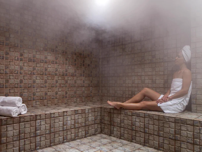Steam room at Stillwater Spa, Hyatt Regency Cocontut Point 