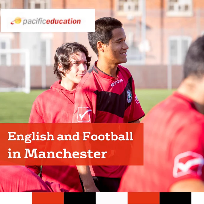 Inglés y  Fútbol  
Mejora tu Inglés mientras entrenas en una academia profesional de fútbol en  Manchester
IHM Football Academy English y Football course te ofrece la oportunidad de hacer ambas.
👉Nos apasiona ayudar a los jóvenes a completar su educación, mientras persiguen sus sueños futbolístico
👉 Te daremos la educación y las habilidades que necesitas para triunfar.
👉No hay necesidad de elejir entre aprender inglés y futbol 
Esta incluído en el curso en Manchester: 
•	10 horas por semana de coaching de fútbol  
•	15 horas por semana de clases de Inglés en nuestra escuela acreditada por el British     Council 
•	IHM kit pack: 2 kits de entrenamiento (camiseta, pantalón, calcetines), 1 conjunto deportivo, 1 camiseta de polo roja  
•	Membresía del gimnasio 
•	Alojamiento 
•	Transporte hacia y desde el aeropuerto 
 Fechas de cursos disponibles: 
6 Junio - 12 Agosto 2022 
12 Septiembre - 21 Octubre 2022 
Contacte con  56995469392