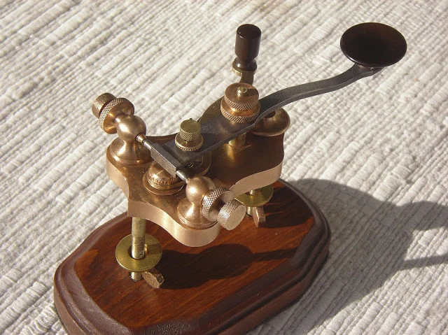 Antique telegraph key