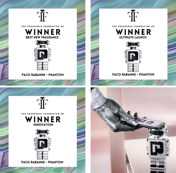 Phantom won Best the New Fragrance, Ultimate Launch and Innovation awards.