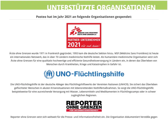 Transparenzhinweis: Unsere Spenden 2021