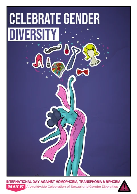 poster from may17.org: celebrate gender diversity